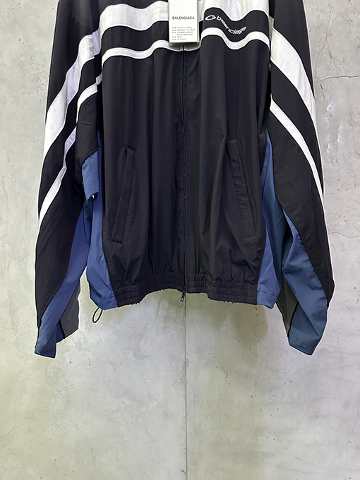 バレンシアガ Balenciaga カラーブロックのウィンドブレーカージャケット