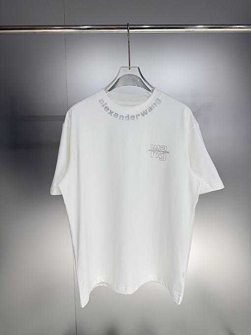 アレキサンダーワンコピー Alexander Wang ロゴプリント入り半袖Tシャツ