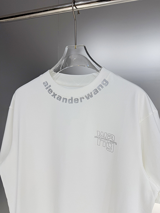 アレキサンダーワンコピー Alexander Wang ロゴプリント入り半袖Tシャツ
