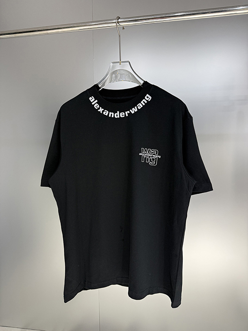 アレキサンダーワンコピー Alexander Wang ロゴプリント入り半袖Tシャツ