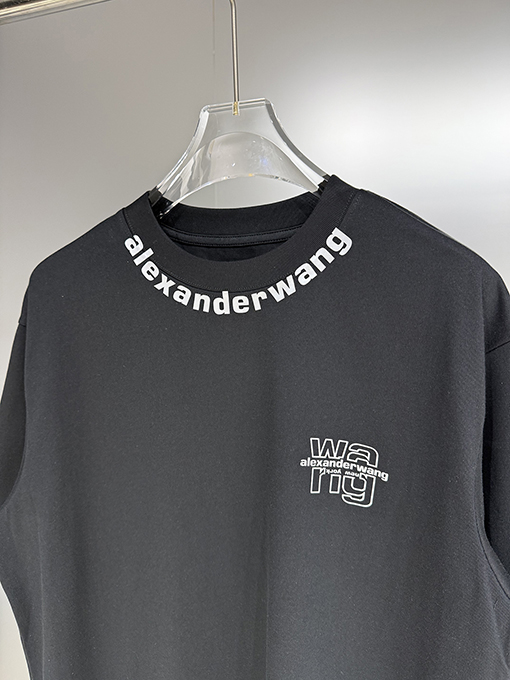 アレキサンダーワンコピー Alexander Wang ロゴプリント入り半袖Tシャツ