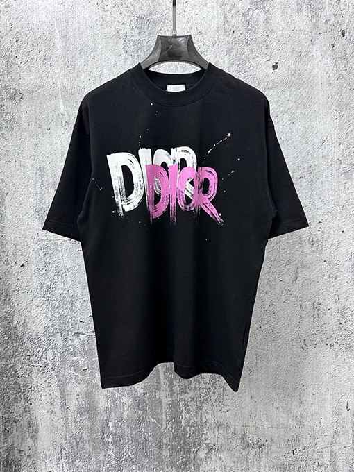 ディオールコピー DIOR レタープリントロゴ入り半袖Tシャツ