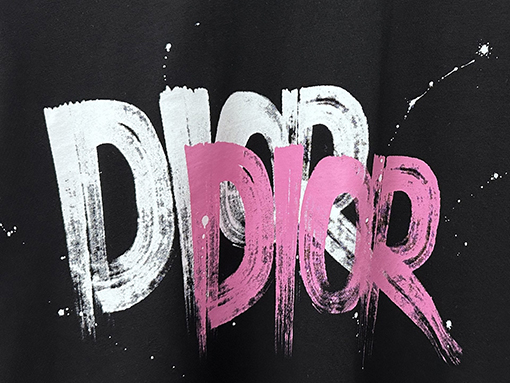 ディオールコピー DIOR レタープリントロゴ入り半袖Tシャツ