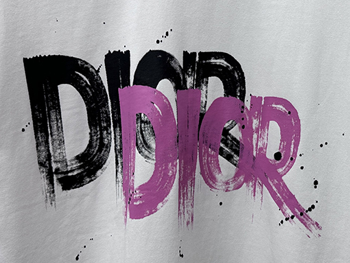 ディオールコピー DIOR レタープリントロゴ入り半袖Tシャツ