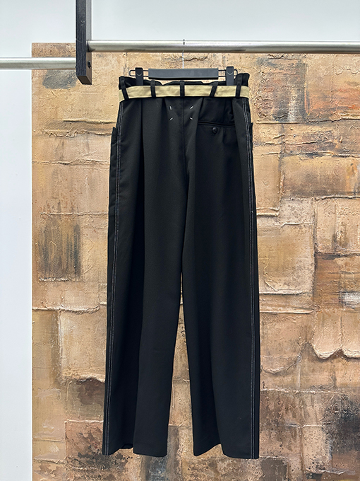 マルタンマルジェラ ベルト付きカジュアルパンツ