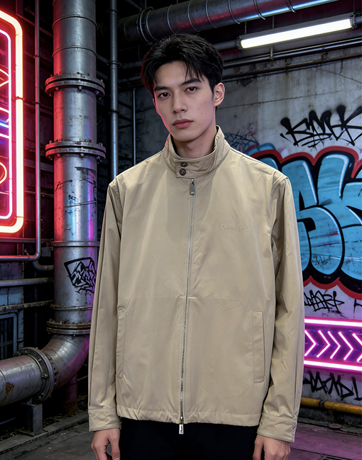 ディオールブランドスーパーコピー 刺繍入りスタンドカラージャケット