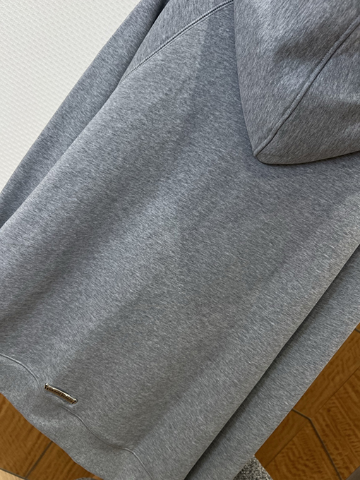 クロムハーツ クロス柄のフード付きジップアップスウェットジャケット