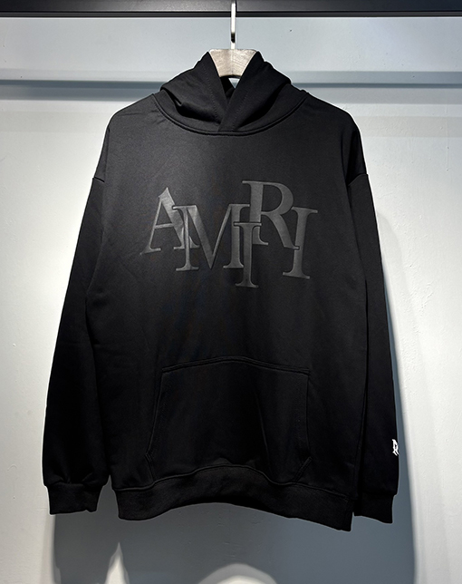 アミリコピー AMIRI フォームプリント入りフード付きスウェットシャツ
