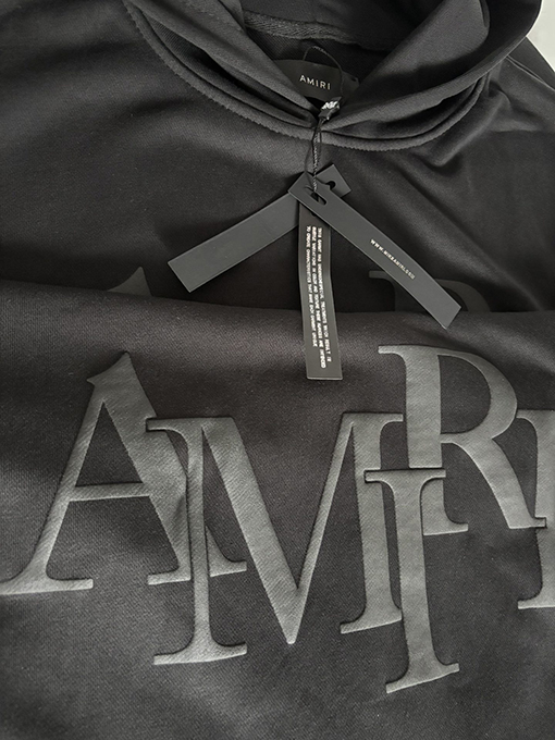 アミリコピー AMIRI フォームプリント入りフード付きスウェットシャツ