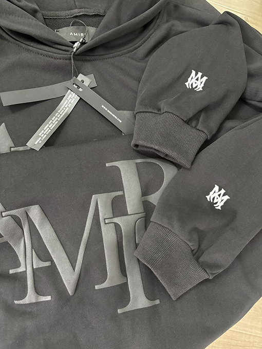 アミリコピー AMIRI フォームプリント入りフード付きスウェットシャツ