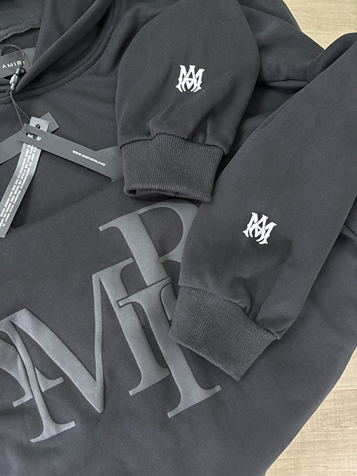 アミリコピー AMIRI フォームプリント入りフード付きスウェットシャツ