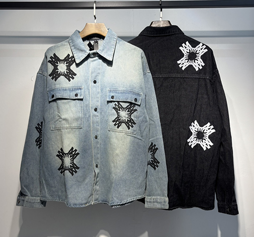 アミリスーパーコピー 新作レトロデニム長袖シャツ