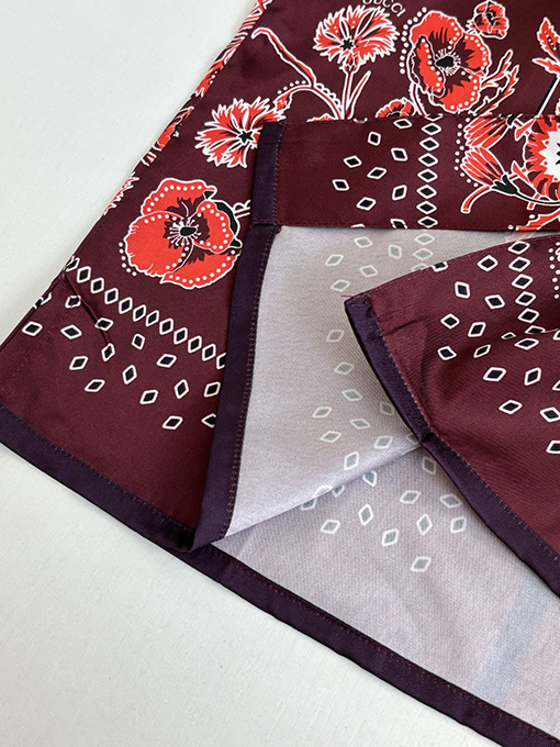 グッチブランドコピー ブルーのペイズリー柄キューバンカラーカシュー花柄プリント半袖シャツ