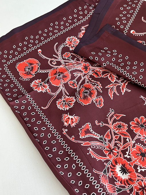 グッチ ブルーペイズリー カシュー ペイズリープリント ショートパンツ