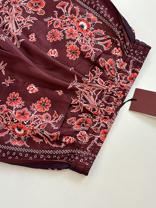 グッチ ブルーペイズリー カシュー ペイズリープリント ショートパンツ