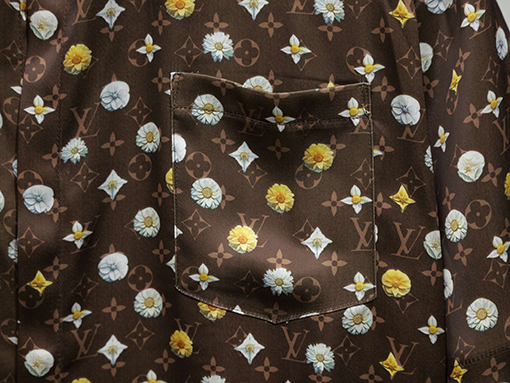 ルイヴィトン ブルーミングアルファベット3Dプリントシャツ＆ドローストリングショーツセット