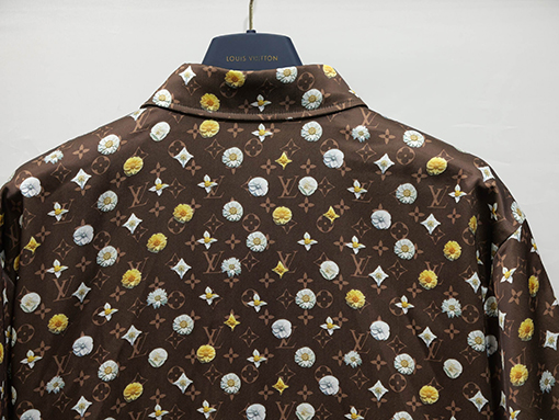 ルイヴィトン ブルーミングアルファベット3Dプリントシャツ＆ドローストリングショーツセット