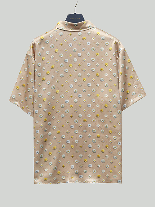 ルイヴィトン ブルーミングアルファベット3Dプリントシャツ＆ドローストリングショーツセット