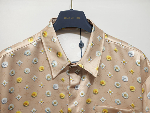 ルイヴィトン ブルーミングアルファベット3Dプリントシャツ＆ドローストリングショーツセット