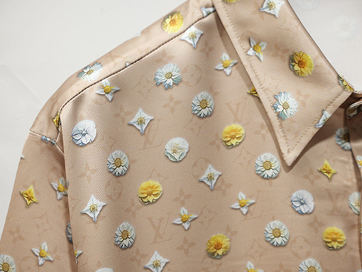 ルイヴィトン ブルーミングアルファベット3Dプリントシャツ＆ドローストリングショーツセット