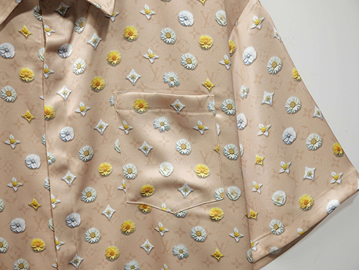 ルイヴィトン ブルーミングアルファベット3Dプリントシャツ＆ドローストリングショーツセット