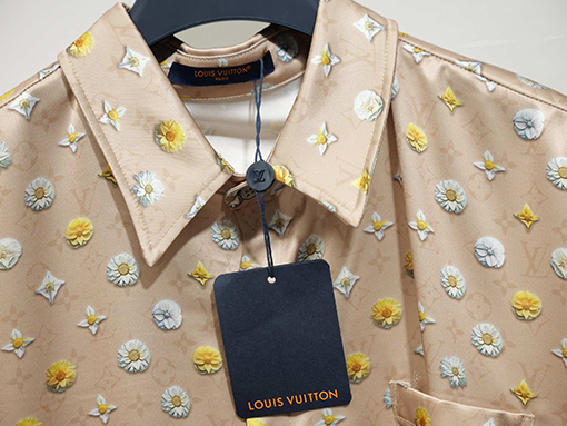 ルイヴィトン ブルーミングアルファベット3Dプリントシャツ＆ドローストリングショーツセット