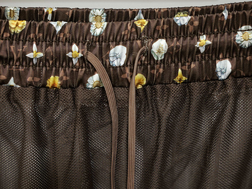 ルイヴィトン ブルーミングアルファベット3Dプリントシャツ＆ドローストリングショーツセット