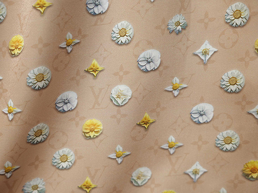 ルイヴィトン ブルーミングアルファベット3Dプリントシャツ＆ドローストリングショーツセット