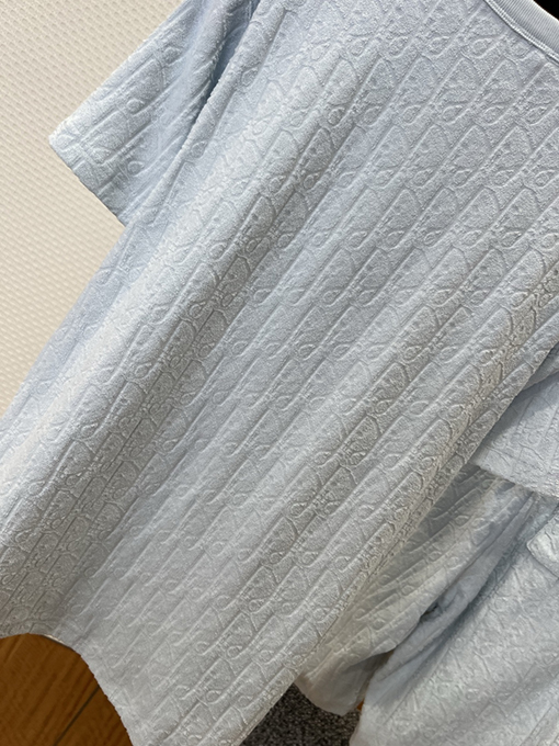 ディオールスーパーコピー 総柄ジャカード柄の半袖ショートパンツセット