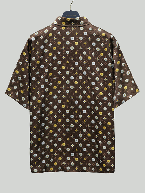 ルイヴィトン ブルーミングアルファベット3Dプリントシャツ＆ドローストリングショーツセット