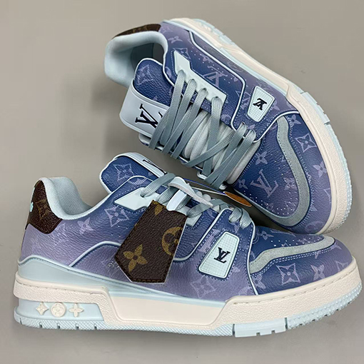 ルイヴィトン Trainer Sneaker グラデーションシリーズのカップルスニーカー