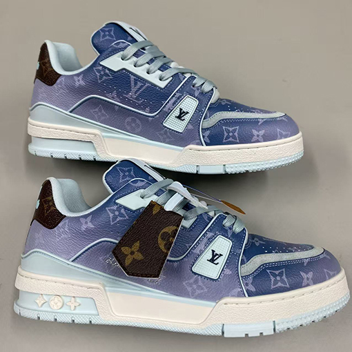 ルイヴィトン Trainer Sneaker グラデーションシリーズのカップルスニーカー