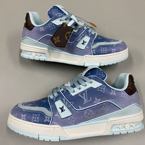 ルイヴィトン Trainer Sneaker グラデーションシリーズのカップルスニーカー