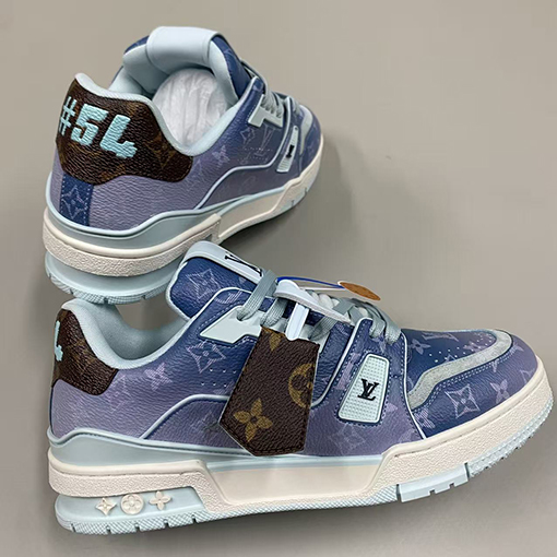 ルイヴィトン Trainer Sneaker グラデーションシリーズのカップルスニーカー