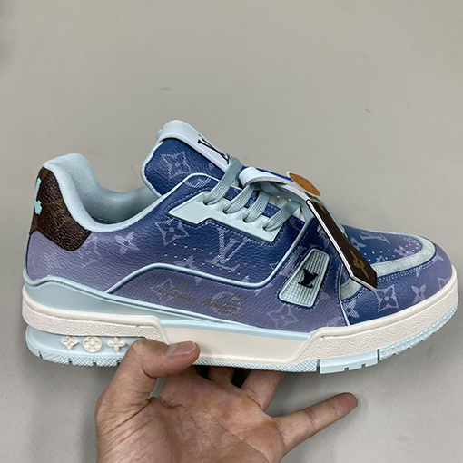 ルイヴィトン Trainer Sneaker グラデーションシリーズのカップルスニーカー