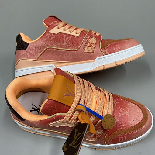 ルイヴィトン Trainer Sneaker グラデーションシリーズのカップルスニーカー