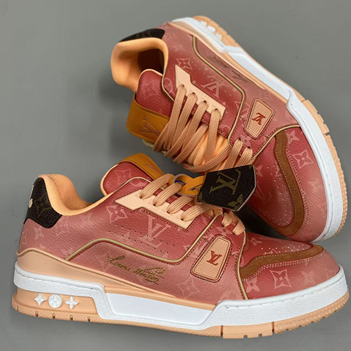 ルイヴィトン Trainer Sneaker グラデーションシリーズのカップルスニーカー