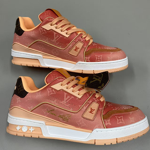 ルイヴィトン Trainer Sneaker グラデーションシリーズのカップルスニーカー