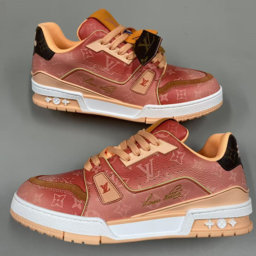 ルイヴィトン Trainer Sneaker グラデーションシリーズのカップルスニーカー