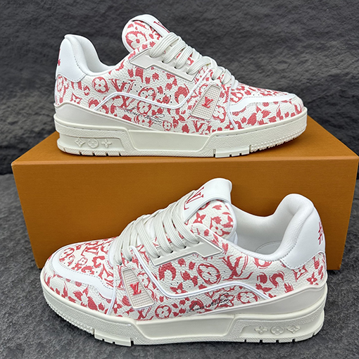 ルイヴィトンコピー LV Trainer クラシックなフュージョングレインアスレチックシューズ