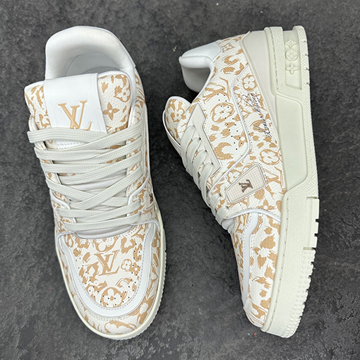 ルイヴィトンコピー LV Trainer クラシックなフュージョングレインアスレチックシューズ