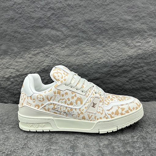 ルイヴィトンコピー LV Trainer クラシックなフュージョングレインアスレチックシューズ