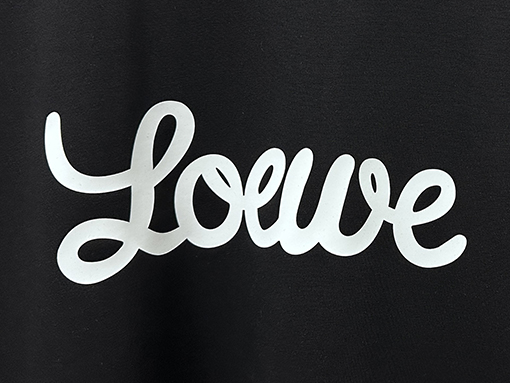 ロエベコピー ロゴ入りクルーネック半袖Tシャツ