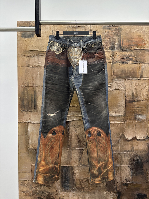 アクネストゥディオズスーパーコピー 3Dハートプリントジーンズ