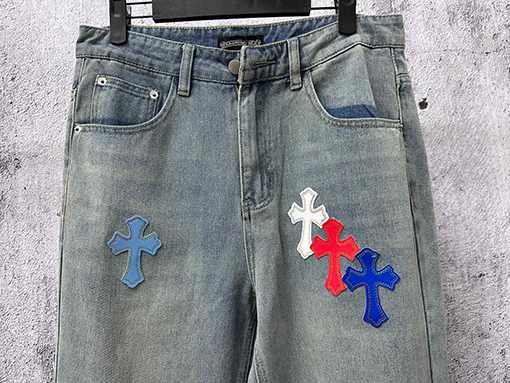 クロムハーツ 新モデルストレートレッグジーンズ