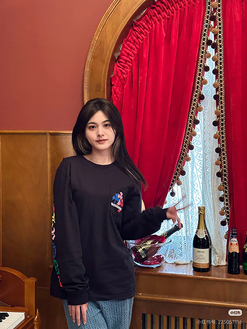 クロムハーツ マイアミ限定 カラフルクロス柄長袖シャツ