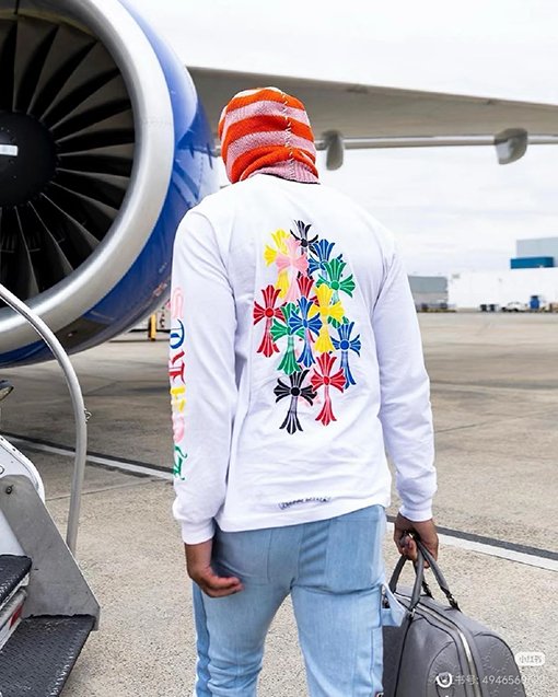 クロムハーツ マイアミ限定 カラフルクロス柄長袖シャツ