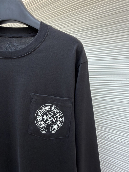 クロムハーツブランドコピー ラスベガス クロススリーブ ホースシュー 長袖シャツ