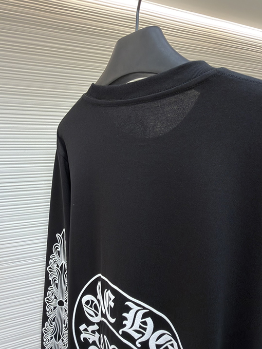 クロムハーツブランドコピー ラスベガス クロススリーブ ホースシュー 長袖シャツ