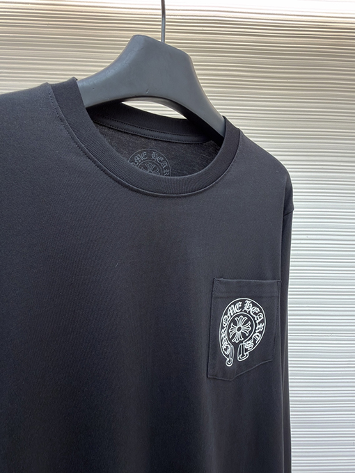 クロムハーツブランドコピー ラスベガス クロススリーブ ホースシュー 長袖シャツ